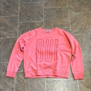 Mango Coral Crew Neck Sweater